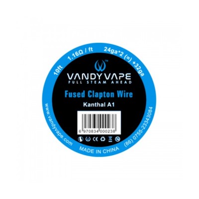 Vandyvape Kanthal A1 Fused Clapton Wire 24ga*2+32ga